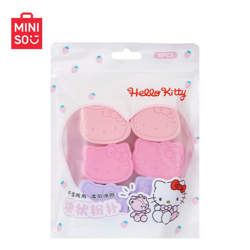 إسفنجة مكياج Hello Kitty لتوزيع البودرة فائقة النعومة - رفعة