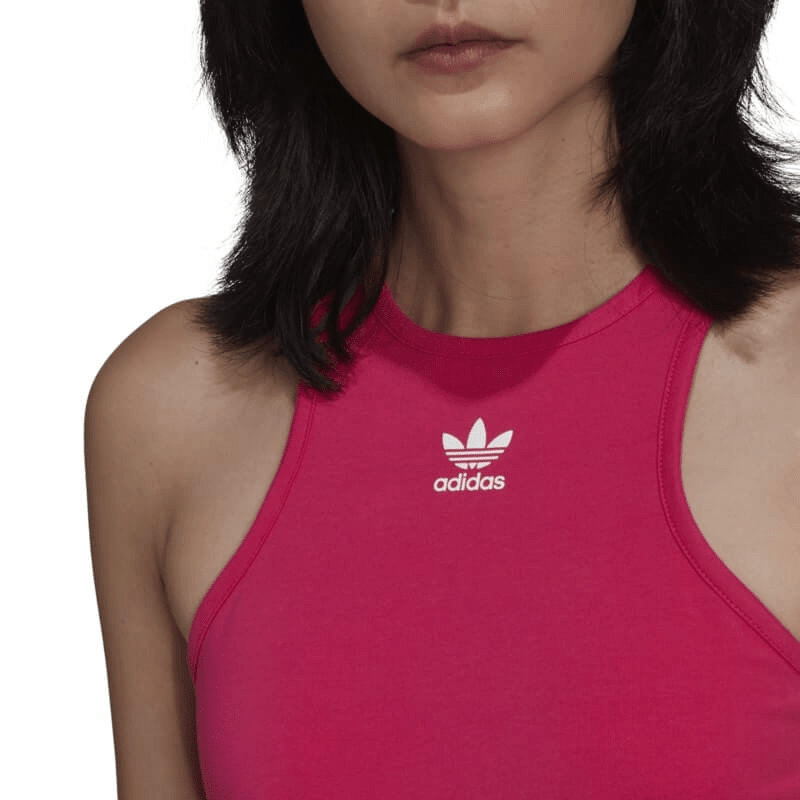 أصلي 100% فستان adidas نسائي قصير وردي - رفعة