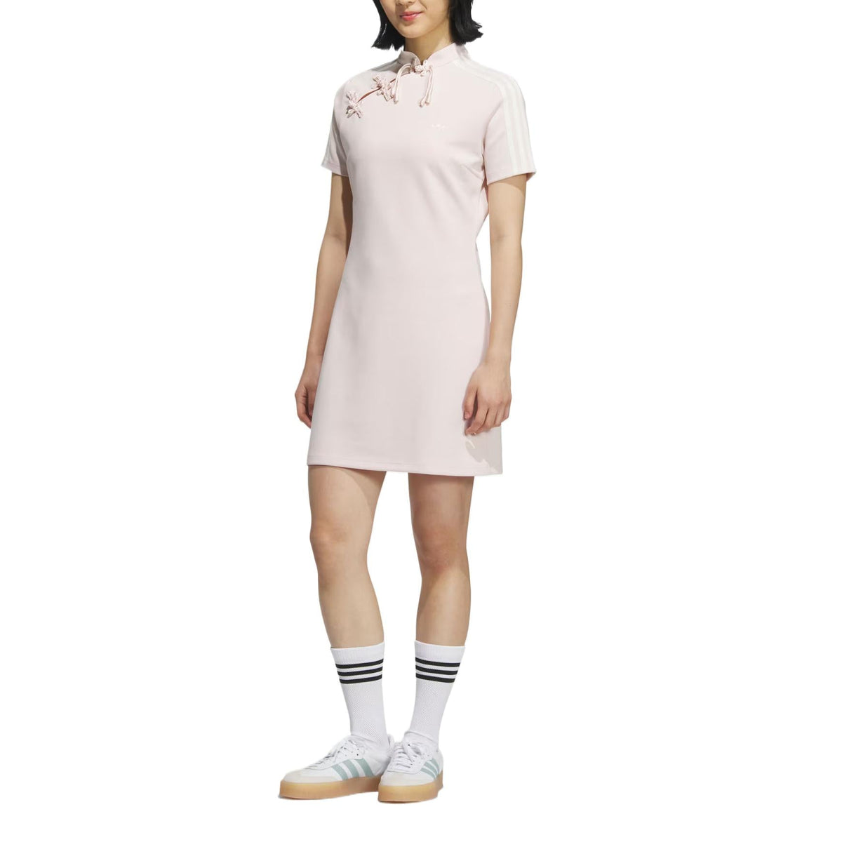 أصلي 100% فستان Adidas نسائي وردي أنيق - رفعة