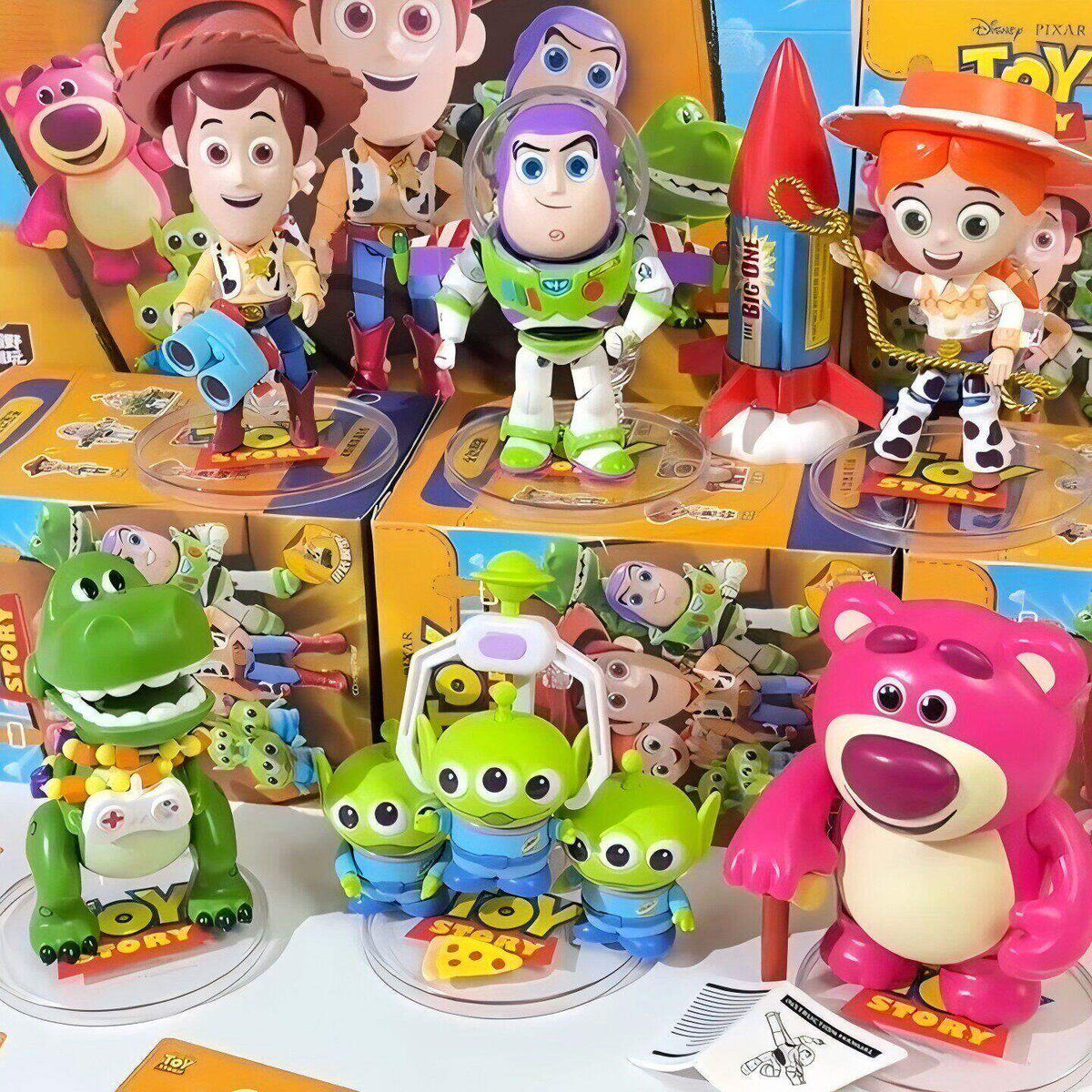 أصلي 100% مجسمات شخصيات Toy Story من ديزني - رفعة