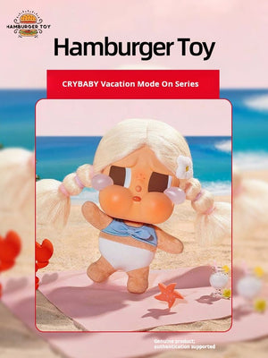أصلي 100% ميدالية CRYBABY Vacation Mode On من POP MART - رفعة