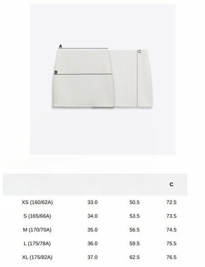 أصلي 100% تنورة نسائية ميدي ZARA بلون بيج - رفعة