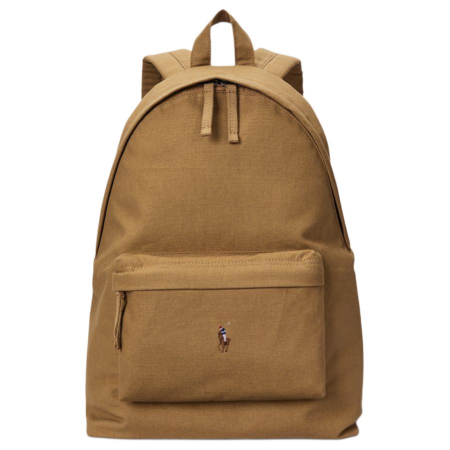 An authentic Polo Ralph Lauren camel brown backpack featuring the iconic pony embroidered logo, ideal for back-to-school season and daily wear.

حقيبة ظهر Polo Ralph Lauren أصلية باللون الجملي مع شعار المهر المطرز الشهير، مثالية لموسم العودة للمدرسة والاستخدام اليومي