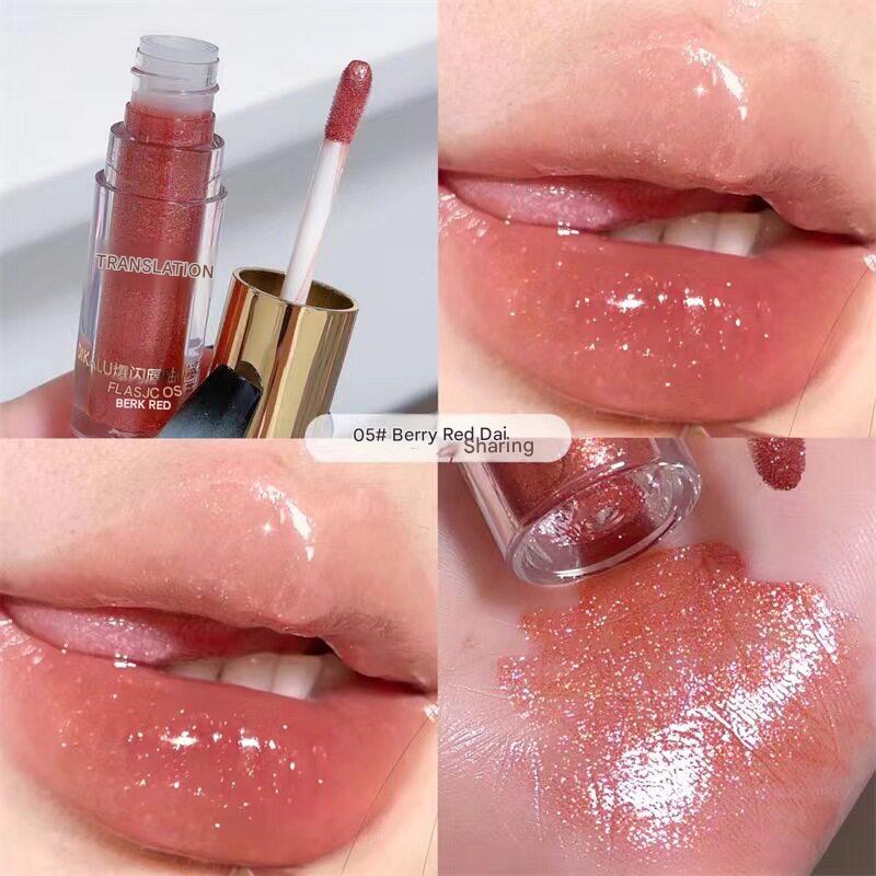 ملمع شفاه Lip Gloss بلمعة جليتر براقة وتغطية فائقة