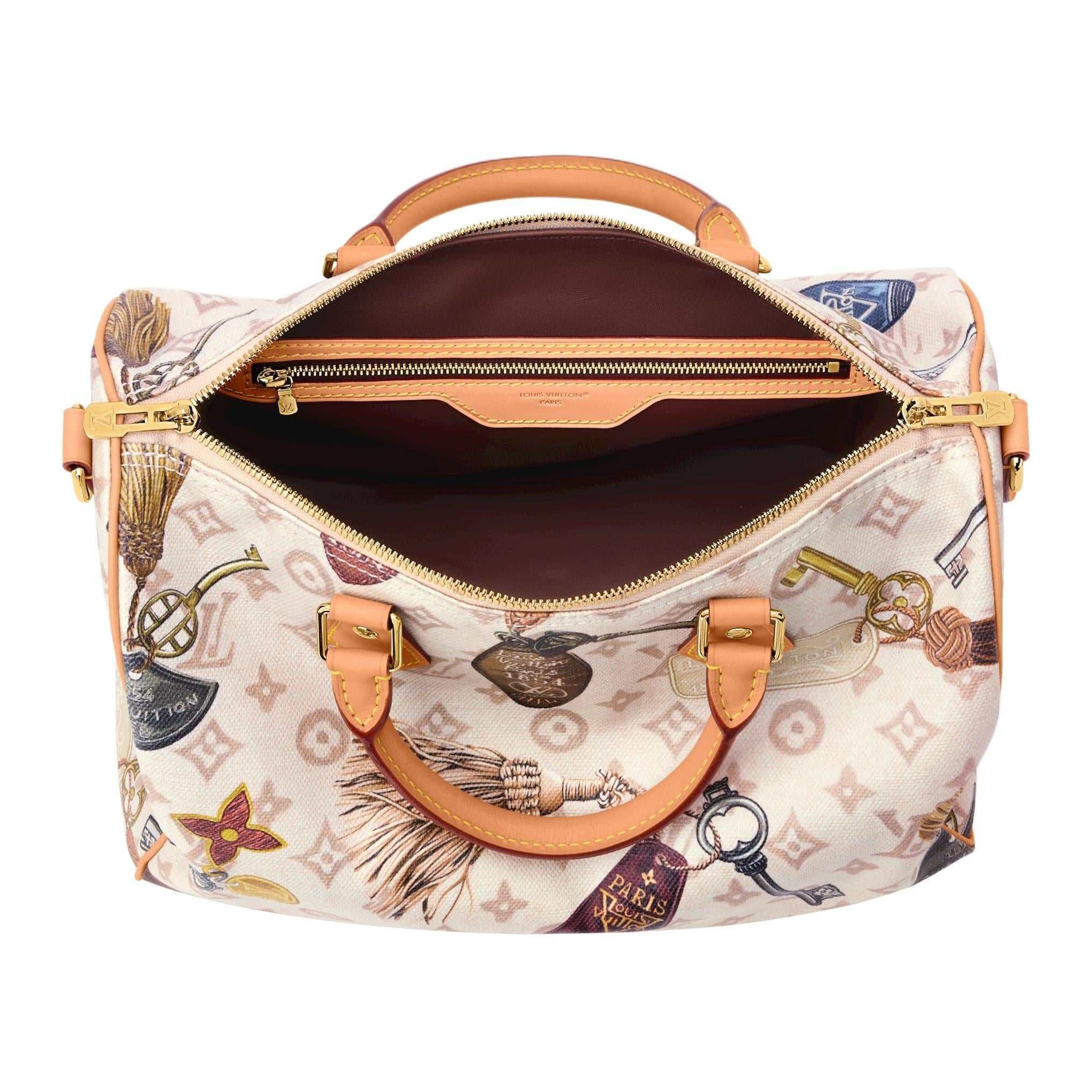 حقيبة Louis Vuitton Speedy بنقشة Keys & Tassels الحصرية.