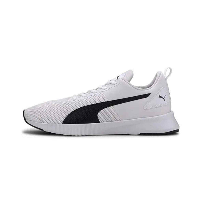 Puma athletic white sneaker with black logo, unisex.