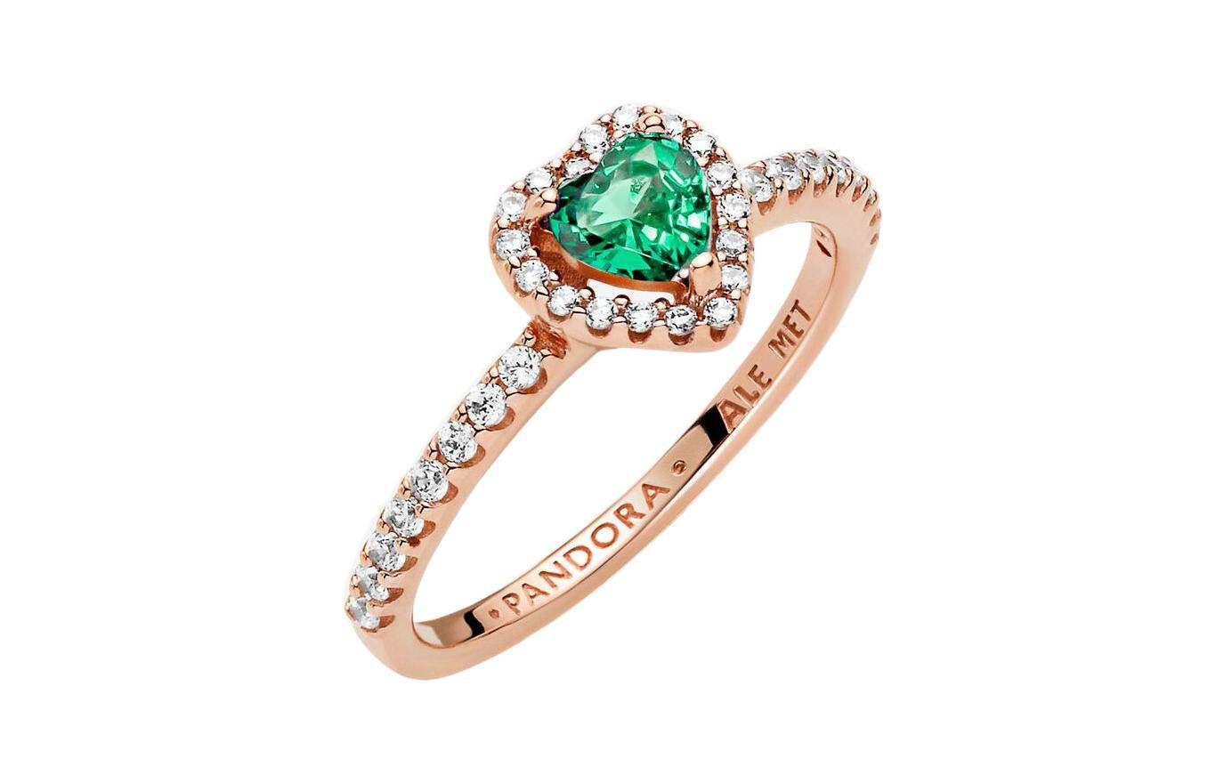Pandora Ring أصلي بتصميم أنيق ولامع من فضة الورد لإطلالة فاخرة.