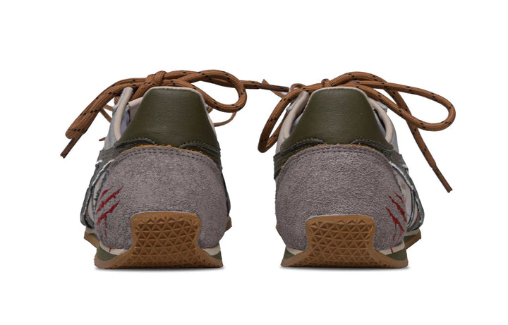 حذاء أونيتسوكا تايغر جلدي بتصميم أنيق متعدد الألوان بنعل مطاطي بني ورباط بني متين