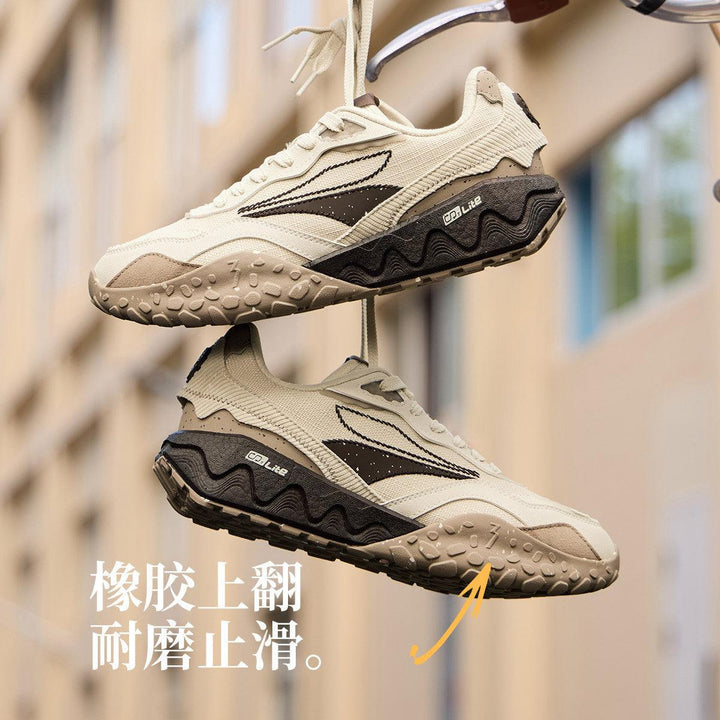 361° Shortbread Series Men's Retro Winter Texture Running Shoes, Comfortable and Stylish Sneakers.