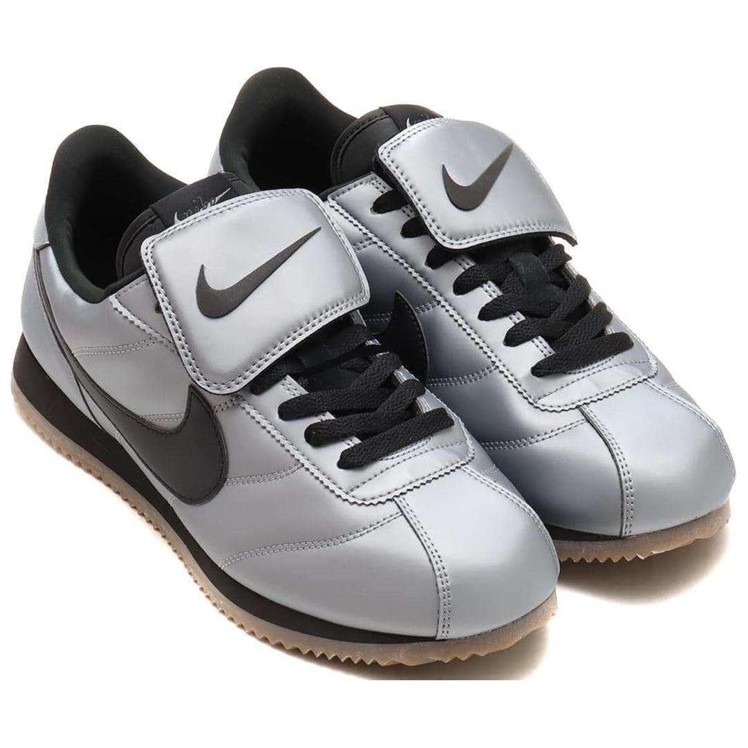 Nike Cortez LEATHER Grey Black Silver.