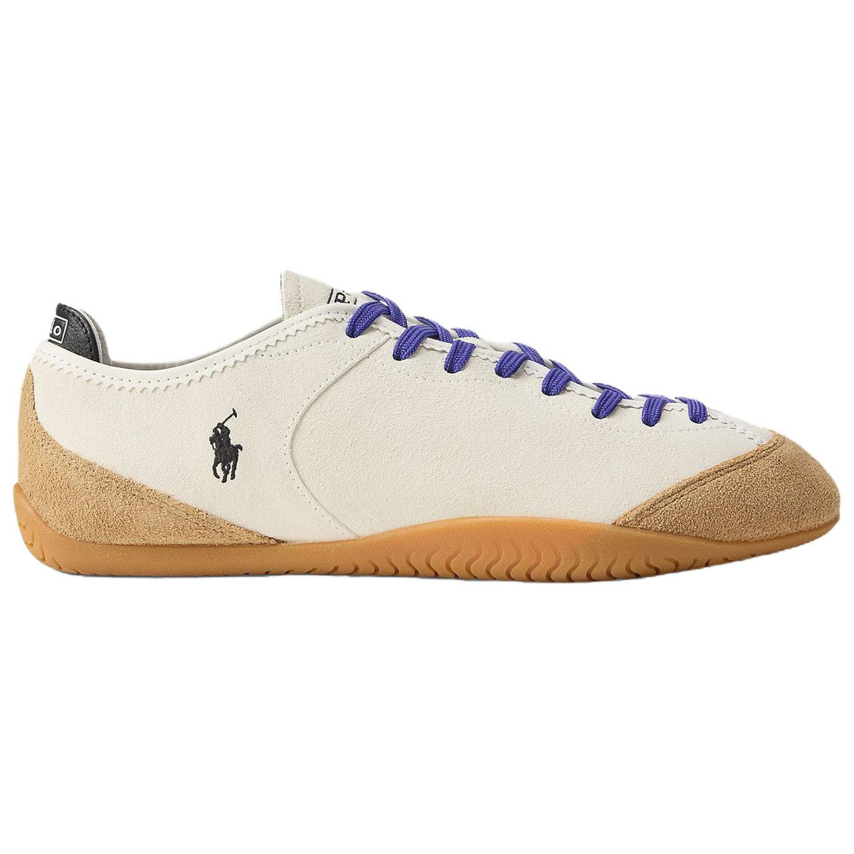 حذاء نسائي منخفض برباط بشعار Polo Ralph Lauren مقاس 39