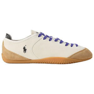 حذاء نسائي منخفض برباط بشعار Polo Ralph Lauren مقاس 39