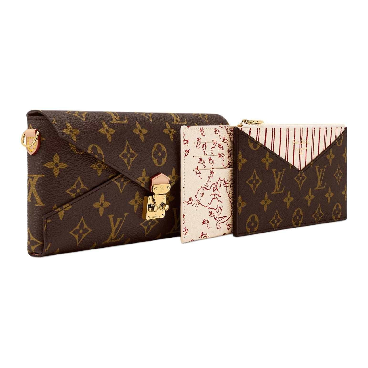 حقيبة Louis Vuitton Catogram Félicie الحصرية بـ 3 قطع ورسومات Catogram.