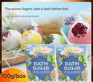 Bath Bombs فوار استحمام طبيعي بالزهور والزيوت العطرية - رفعة
