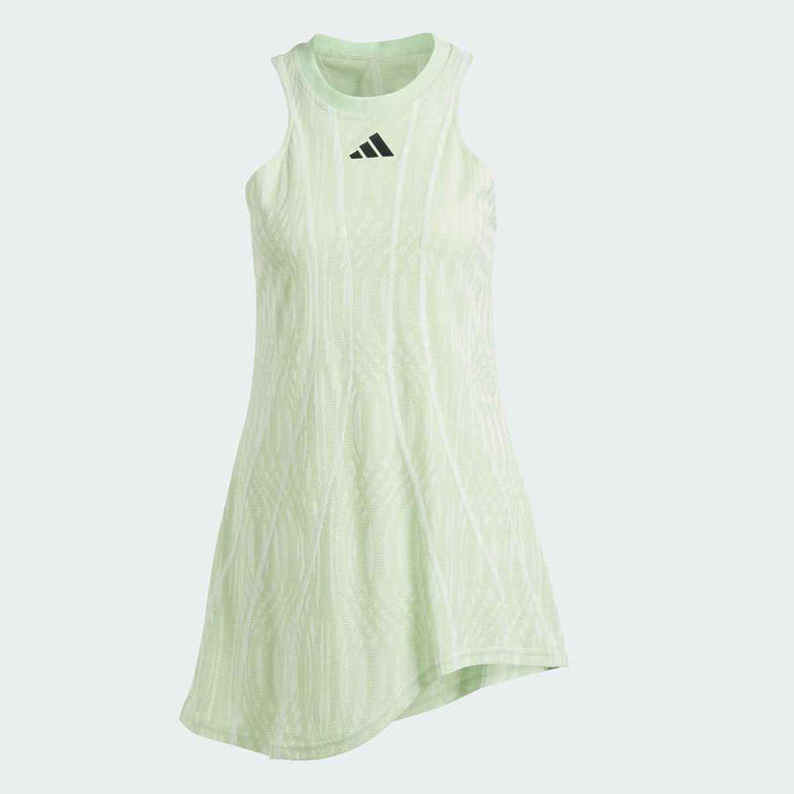 adidas Women's Sport Dress IL7364 in light green with a sleeveless design and logo.