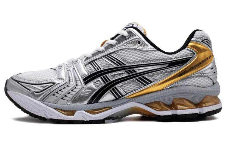 حذاء رياضي ASICS Gel-Kayano 14 باللون الفضي والذهبي