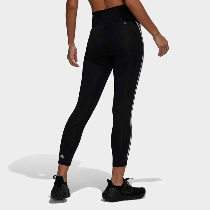 adidas women's classic striped sports leggings for spring-autumn fitness and style.