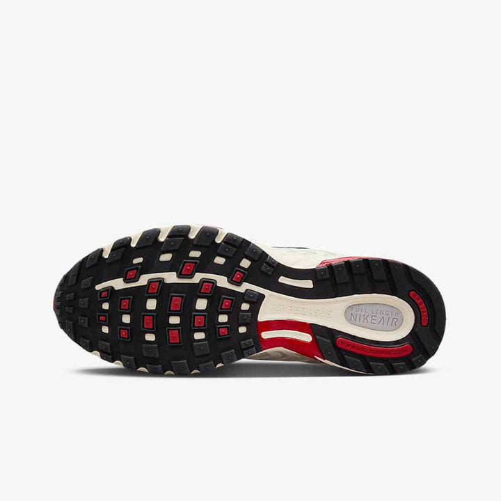 Sole view of Nike Air بيغاسوس 2006 in Sail/Coconut Milk/Black with rubber tread for traction.