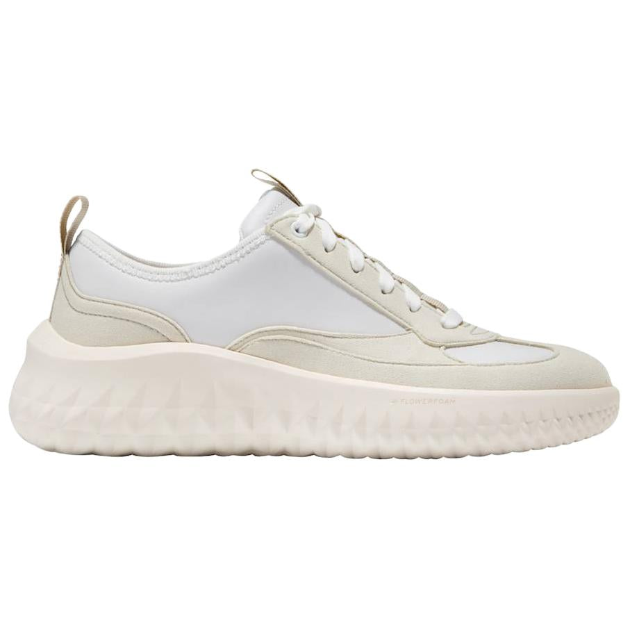 COLE HAAN ZEROGRAND Series Round Toe Versatile Thick Sole Low-Top Casual Shoes for Women, White