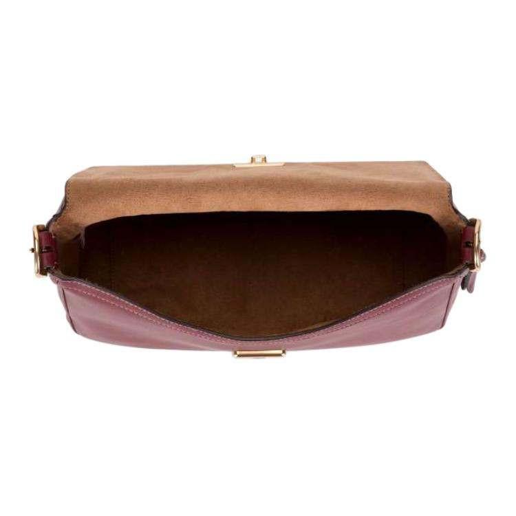 COACH Etta 29 Shoulder Bag Maroon Red.
