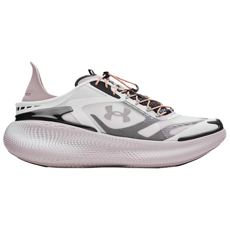 حذاء جري Under Armour HOVR بتقنية توسيد مريح - أبيض ووردي