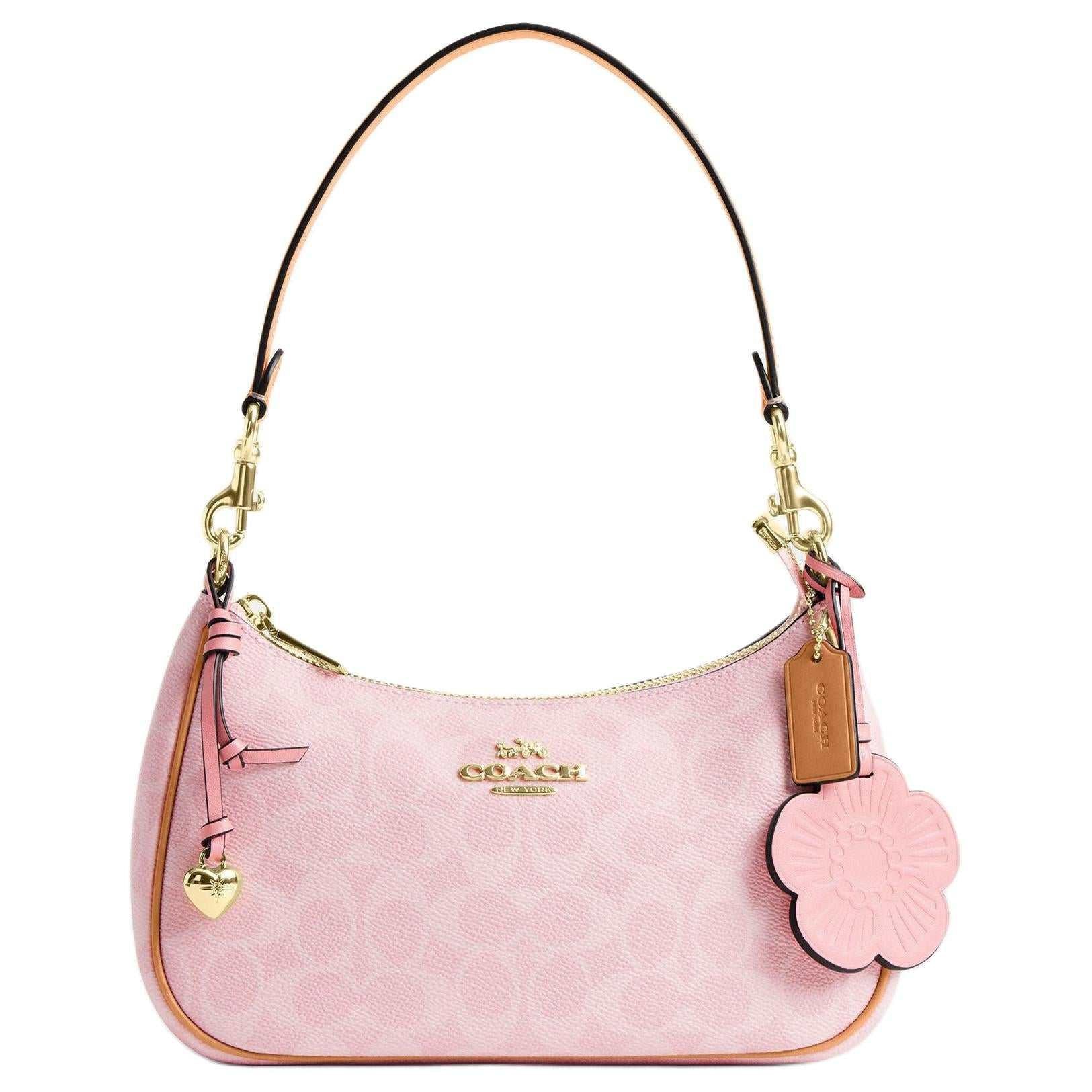 COACH Valentine's Day حقيبة وردية فاخرة ومميزة - أصلية.