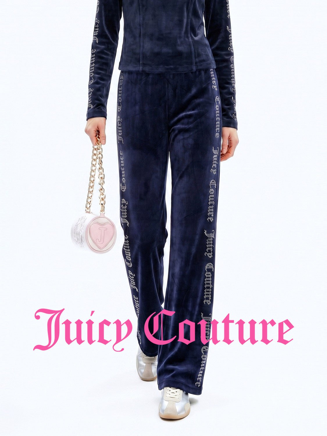 بنطال مخمل نسائي طويل مرن Juicy Couture - رفعة