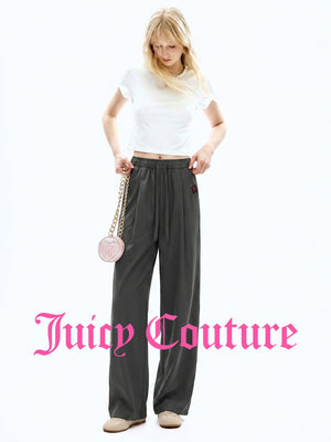 بنطال نسائي واسع بساق مستقيمة بمزيج الكتان Juicy Couture - رفعة