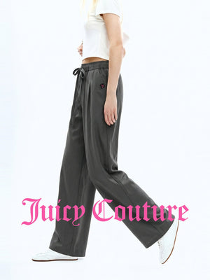 بنطال نسائي واسع بساق مستقيمة بمزيج الكتان Juicy Couture - رفعة