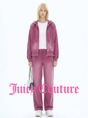 بنطال رياضي نسائي Juicy Couture بقصة مستقيمة وردي - رفعة