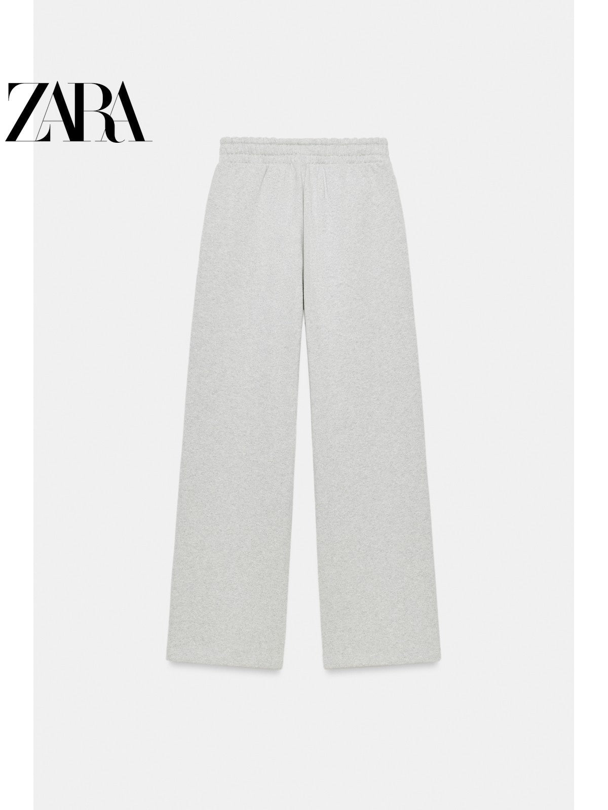 بنطال رياضي نسائي ZARA رمادي واسع ملابس نسائية - رفعة