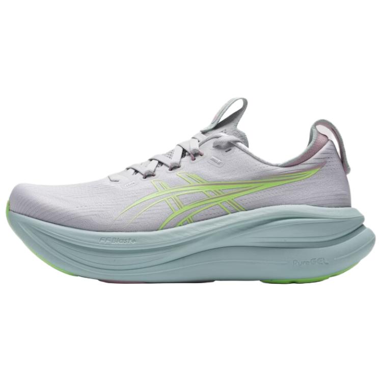 حذاء رياضي ASICS Gel-Nimbus 25 بتقنية توسيد مريحة ولون رمادي