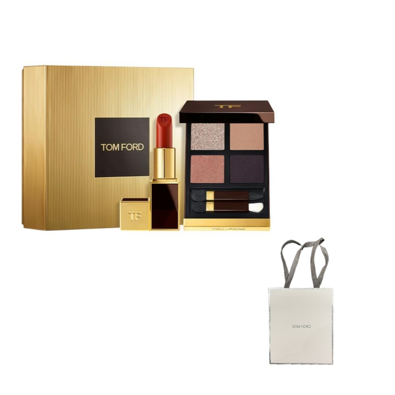 طقم مكياج Tom Ford Qixi Limited: أحمر شفاه، آيشادو وحقيبة يد.