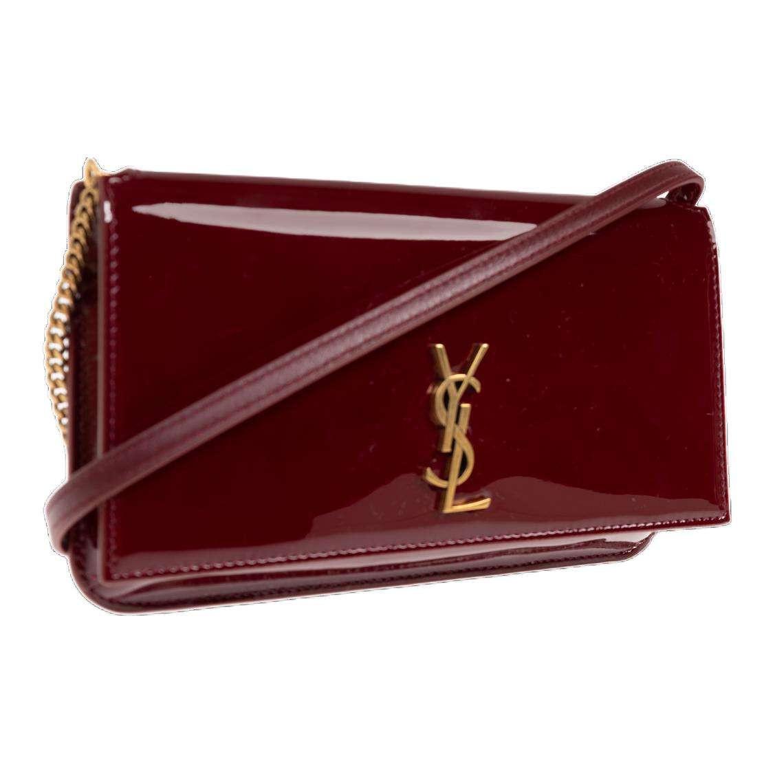 YSL Kate Small Bag | حقيبة كتف جلد عجل أصلية بتصميم أنيق وعملي.