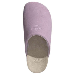 Adidas Originals Adimule Slides in a light purple.