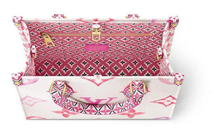 حقيبة Louis Vuitton Onthego PM فاخرة باللون الوردي Monogram.