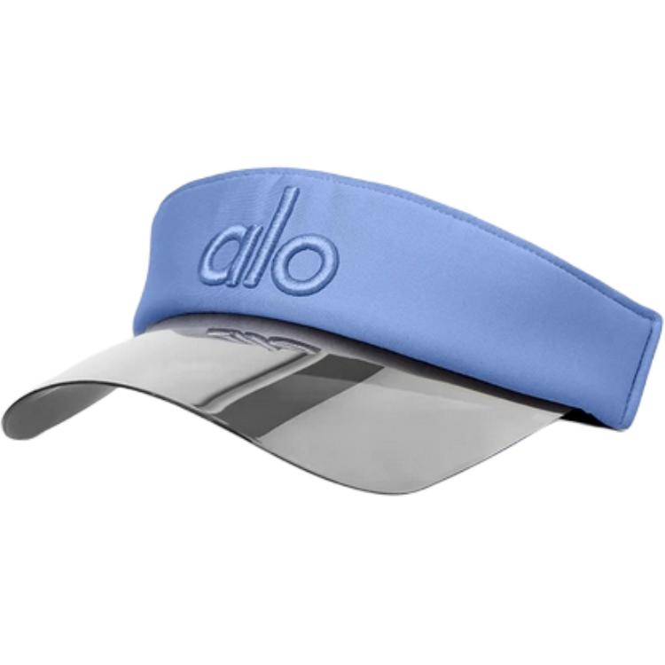 alo yoga logo design polyester sun-protective hat unisex couple style blue