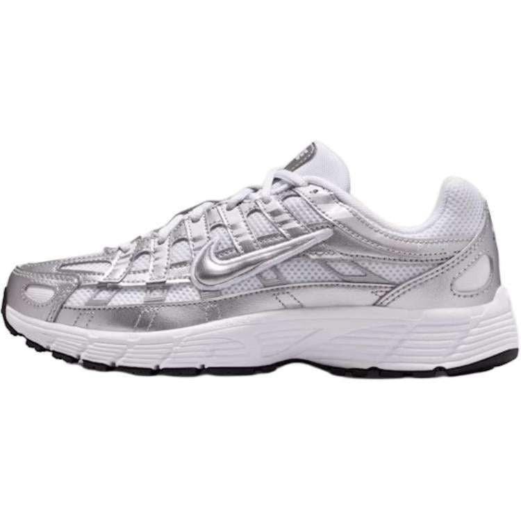 Nike P-6000 Comfortable  Silver Gray White.