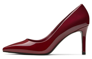 حذاء نسائي High Heels بمقدمة مدببة وجلد لامع CHARLES & KEITH.