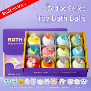 Bath Bombs With Bath Toys Inside | كرات ملح الاستحمام الفوارة للأطفال.