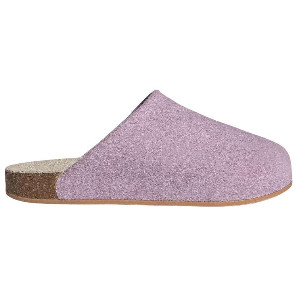 Adidas Originals Adimule Slides in a light purple.