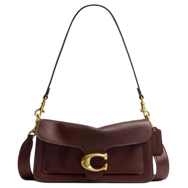 أناقة كلاسيكية بلون الـ Dark Cherry الغني.. حقيبة Coach Tabby 26 الفاخرة ✨.