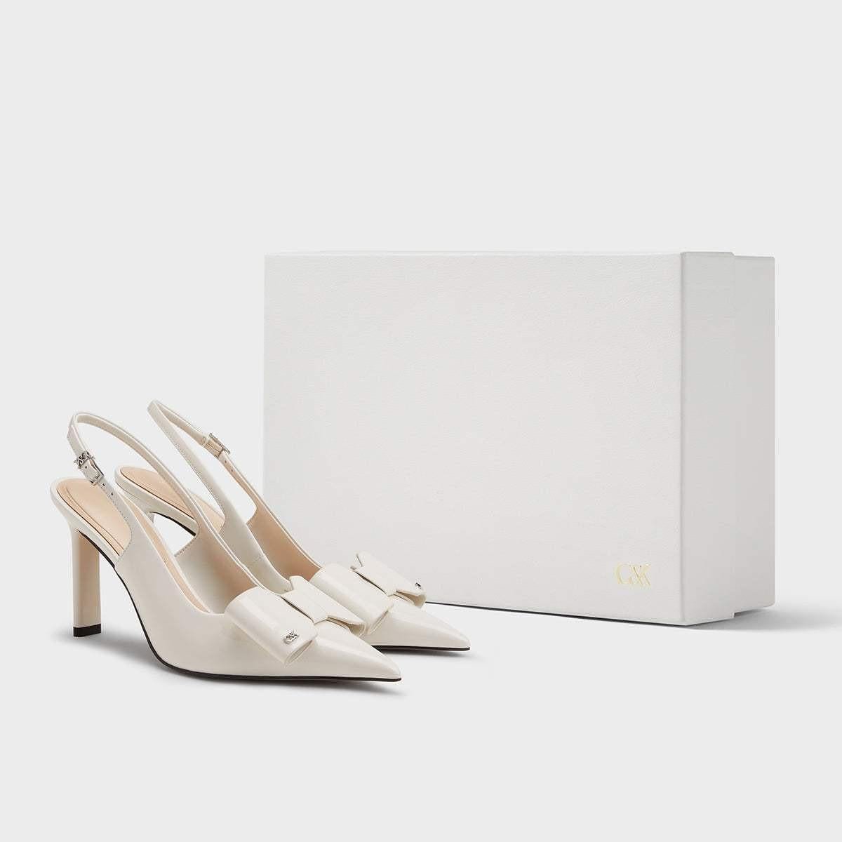 Charles & Keith High Heel | 🎀 حذاء الفيونكة الأنيق بكعب 10سم ✨.
