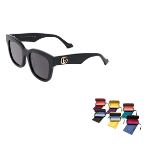 نظارات Gucci شمسية Square سوداء بإطار كلاسيكي فاخر.
