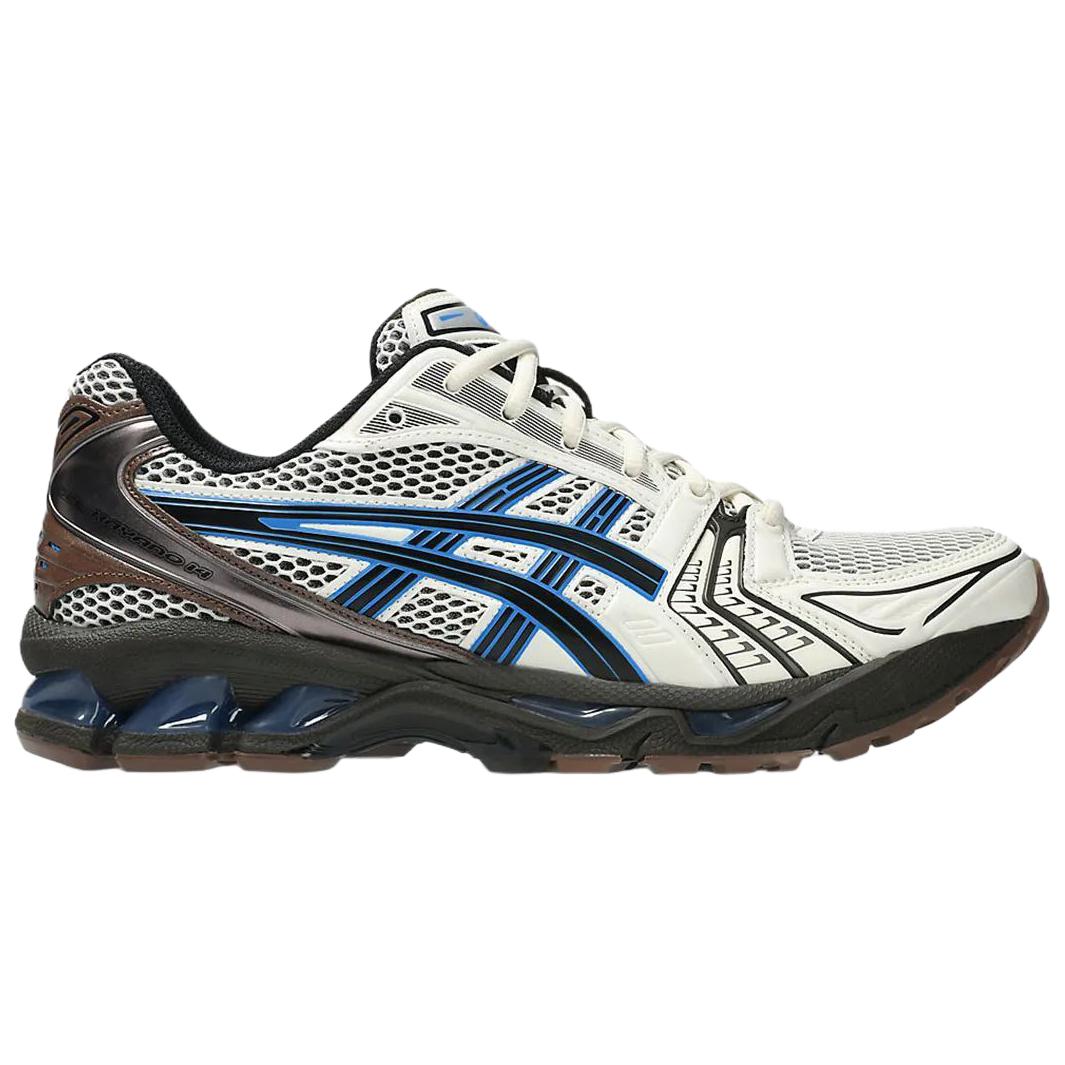 حذاء رياضي ASICS Gel-Kayano 14 بتصميم عصري وألوان متباينة