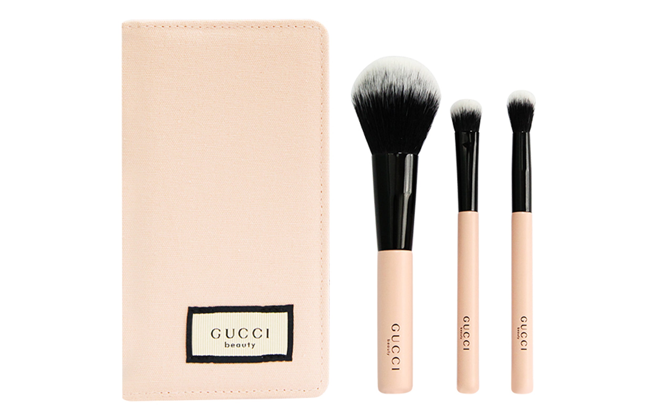 GUCCI Pink Makeup Brushes - Three pieces