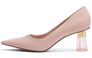 حذاء Pumps نسائي مدبب بكعب شفاف CHARLES & KEITH.