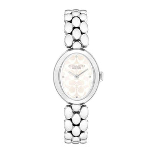 COACH Sammy Quartz movement Stainless steel strap White dial Women's watch.