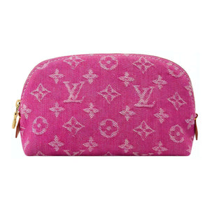 حقيبة مستحضرات تجميل لويس فيتون - إصدار محدود Monogram Denim Pink.