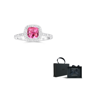 APM Monaco Zircon 925 Silver Ring Carmine.